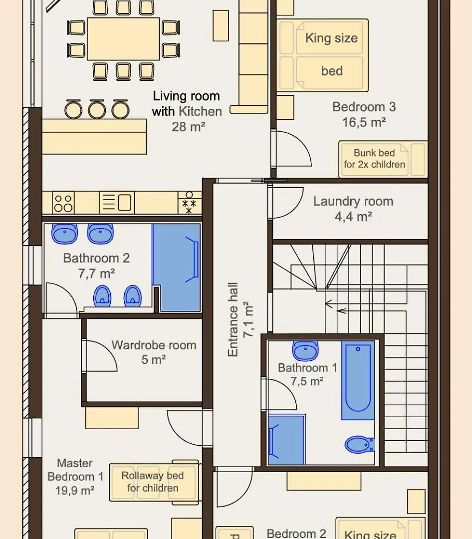 Familyvilla, New 4 Luxury Big Apartments, Parking Praga Apartament